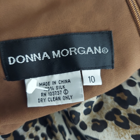 Donna Morgan AnimalPrint  Sleeveless silk Dress size 10 - Picture 11 of 11